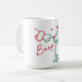 Mug Chien teckel Boop de Noël (Devant gauche)