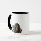 Mug Chien (teckel) et chat (chat japonais) sur le (Devant gauche)