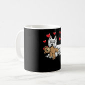 Mug Chien Terrier des Highlands de l'Ouest blanc (Devant gauche)