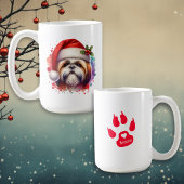 Mug Chien Tzu Chien à Noël Noël de Noël Personnalisé