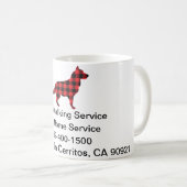 Mug Chien Walking Cup Information de l'entreprise (Devant droit)