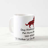 Mug Chien Walking Cup Information de l'entreprise (Devant gauche)
