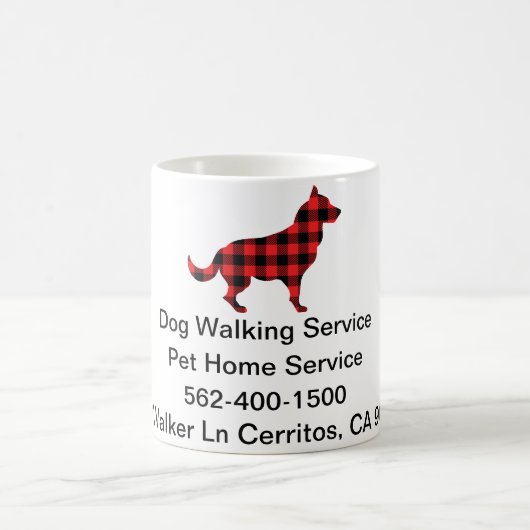 Mug Chien Walking Cup Information de l'entreprise (Centre)