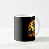 Mug Chien Whippet Sorcière Halloween Effrayant (Devant droit)