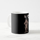 Mug Chien Xoloitzcuintle têtu drôle (Devant gauche)