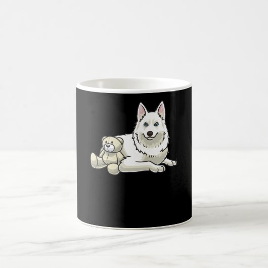 Mug Chien Yakutian Laika avec animal en peluche (Centre)