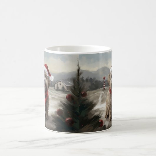 Mug Chien Yorkipod en Noël de neige (Centre)