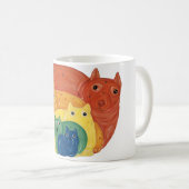 Mug Chiens arc-en-ciel (Devant droit)