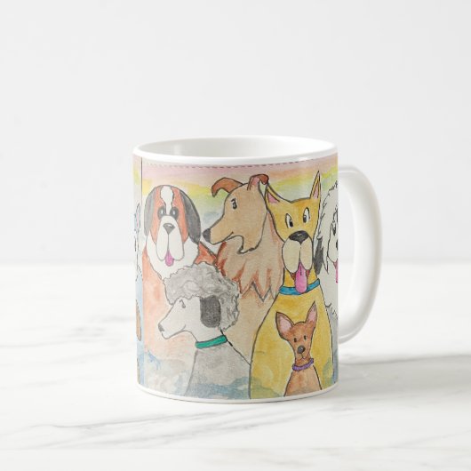 Mug Chiens au Ciel (Devant droit)