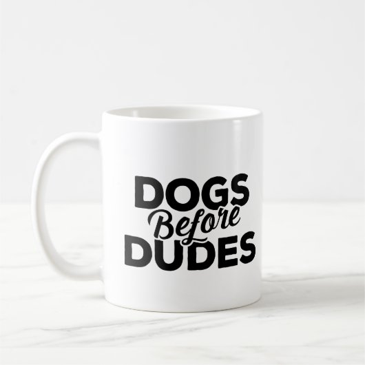 Mug Chiens avant des types (Gauche)