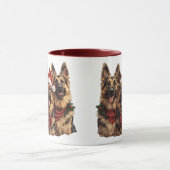 Mug Chiens bergers allemands de Noël (Centre)