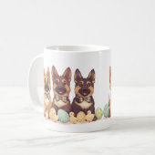 Mug Chiens bergers allemands de Pâques (Devant gauche)