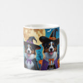 Mug Chiens bergers australiens Citrouille Halloween dr (Devant droit)