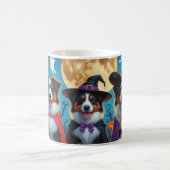 Mug Chiens bergers australiens Citrouille Halloween dr (Centre)