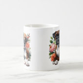 Mug Chiens Boxers Et Fleurs (Centre)