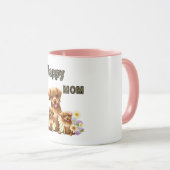 Mug Chiens bruns mignons (Devant droit)