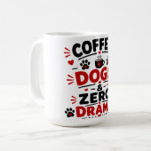 Mug Chiens Café Zéro Drame (Devant gauche)