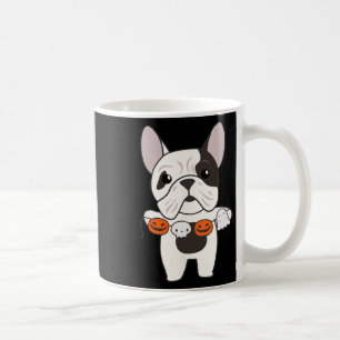 Mug Chiens Citrouilles d'Halloween heureux de Bulldog
