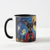 Mug Chiens d'Affenpinscher Citrouille Halloween Funny (Gauche)