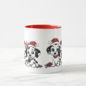 Mug Chiens Dalmatiens de Noël (Centre)
