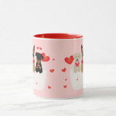 Mug Chiens Dans L'Amour Enveloppe (Centre)