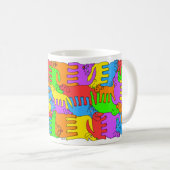 Mug Chiens d'arc-en-ciel (Devant droit)