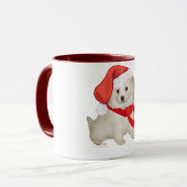 Mug Chiens d'assistance du Père Noël Caniche / Bichon (Devant gauche)