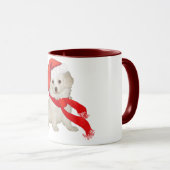 Mug Chiens d'assistance du Père Noël Caniche / Bichon (Devant droit)