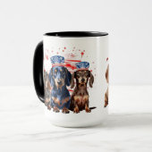 MUG CHIENS DE BÂTIMENT PATRIOTIQUE ADORABLES (Devant gauche)