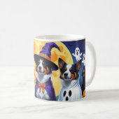 Mug Chiens de bétail australiens Citrouille Halloween (Devant droit)