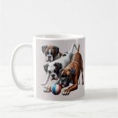 Mug Chiens de boxe et balle (Gauche)