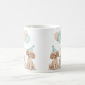 Mug Chiens de caniche normaux d'anniversaire (Centre)