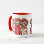 Mug Chiens de Chih Tzu de la fête de Valentines (Devant gauche)