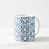 Mug Chiens de comptage - bleu (Devant droit)