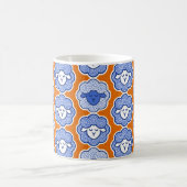 Mug Chiens de comptage - bleu et orange (Centre)