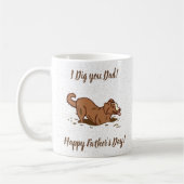 Mug Chiens de crevaison - Bonne Fête des pères. (Gauche)