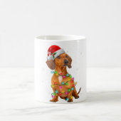 Mug Chiens de Dachshund Arbre de Noël Sweat de Noël Je (Centre)
