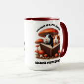 Mug Chiens De Guinée Drôle À Lire Sous Champignons Rou (Devant droit)