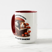 Mug Chiens De Guinée Drôle À Lire Sous Champignons Rou (Devant gauche)