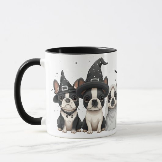 Mug Chiens de Halloween Boston Terrier (Gauche)