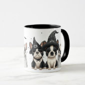 Mug Chiens de Halloween Boston Terrier (Devant droit)
