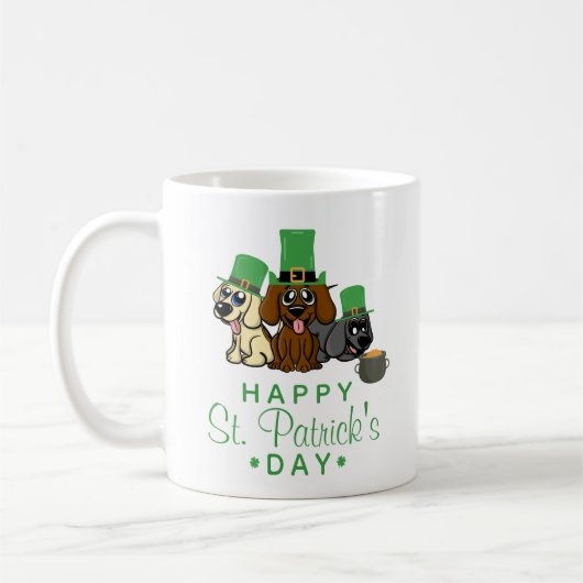 Mug Chiens de la Saint-Patrick pour la Saint-Patrick C (Gauche)