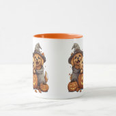 Mug Chiens de l'Halloween Golden Retriever Jack-o'-lan (Centre)