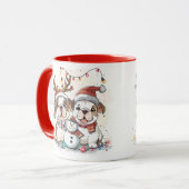 Mug Chiens de Noël (Devant gauche)