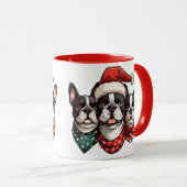 Mug Chiens de Noël Boston Terrier (Devant droit)