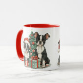 Mug Chiens de Noël Boston Terrier (Devant gauche)