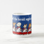Mug Chiens de Noël chantant des chants drôles Pug Pomé (Centre)