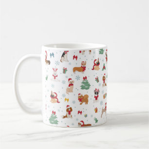 Mug Chiens de Noël en accessoires de vacances