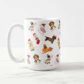 Mug Chiens de Noël en casquette et en chandail (Gauche)