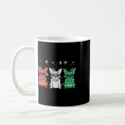 Mug Chiens de Noël Français Chiens de Noël Hommes Fran (Gauche)